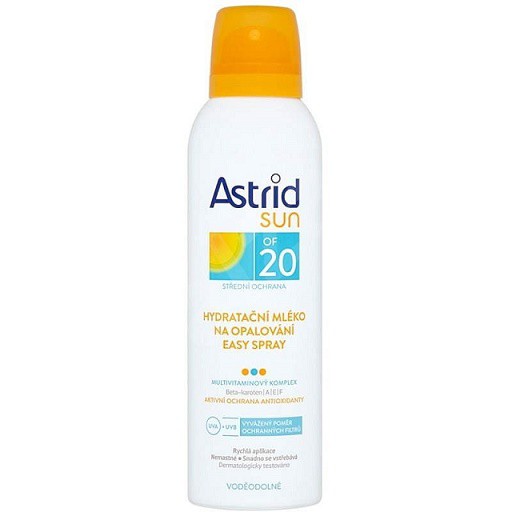 Astrid Sun mléko sprejvoděodol150ml OF20 | Péče o tělo - Opalovací přípravky